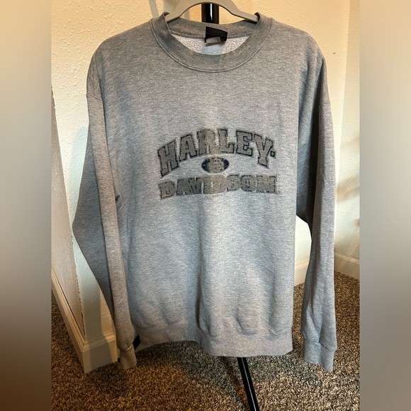 VINTAGE HARLEY DAVIDSON2000 GREY SWEATSHIRT SIZE L